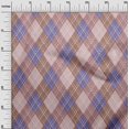 thumbnail image 3 of oneOone Velvet Dark Rose Brown Fabric Check Argyle Craft Projects Decor Fabric Printed By The Yard 58 Inch Wide, 3 of 4