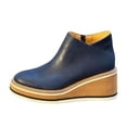 thumbnail image 1 of Penkiiy Espadrilles à Enfiler pour Femmes à Tige Haute à Talon Compensé, Plateforme à Talon Caché, Bottines Compensées à la Cheville 40 Bleu, 1 of 4