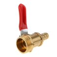 thumbnail image 3 of ZheElen Vanne à Boisseau Sphérique en Laiton Fileté Polyvalent pour 4 Utilisations interface 20mm 8mm Rouge 1Set, 3 of 6