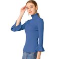 thumbnail image 1 of INSPIRE CHIC Chandail pour Femme à Col Roulé Ajusté en Tricot, 1 of 6