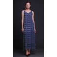 thumbnail image 3 of Bimba Robe Maxi à Bretelles Spaghetti Sans Manches en Rayonne à Blocs Imprimés pour Femmes, Coupe Évasée, Cami, X-Grand, 3 of 4