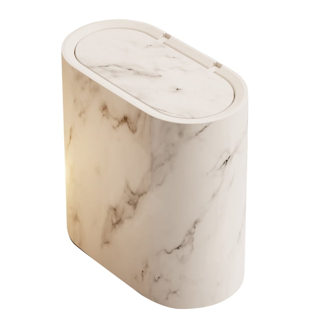Double Plastic Trash Can With Top Lid Narrow Space Design For Kitchen Living Room Bathroom