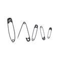 thumbnail image 2 of UNIQUE Creativ Safety Pins - Black, Assorted Sizes, 80 pcs, 2 of 7