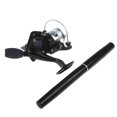 thumbnail image 2 of Mini Aluminum Pocket Pen Fishing Rod Pole + Reel, 2 of 8