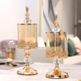 thumbnail image 4 of braveheart Glass Covered Candy Jar Retro Fashion Glass Storage Jar For Dry Storage Durable Golden Large size, 4 of 4