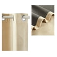 thumbnail image 2 of Innerwin Rideaux Protection UV Occultants Écoénergétiques Luxe à Oeillets Couleur Unie Rideaux Fenêtre Jaune Pâle L:52"Xh:84 Pouces, 2 of 3