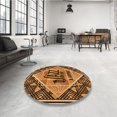 thumbnail image 4 of Ahgly Company Tapis de Zone Carré Orange Lavable en Machine, 3 Pieds Carré, 4 of 7