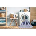 thumbnail image 2 of Ahgly Company Tapis d'Intérieur Ronds Transitionnels Lavables à la Machine, Bleu Lavande, 7 Pieds Rond, 2 of 7