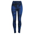 thumbnail image 1 of XZNGL Jeans pour Femmes Pantalon Bas Coloré Rehausse-Fesses Super Bombe Ajusté Pantalon Neuf Minutes, 1 of 4