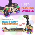 thumbnail image 4 of Hurtle ScootKid 3 Wheel Child Toddler Toy Scooter with LED Wheel Lights, Camo, 4 of 7