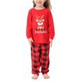 thumbnail image 2 of xiaxaixu Ensemble de Nuit de Noël Parent-Enfant à Manches Longues Imprimé/ Combinaison, 2 of 7