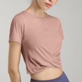 thumbnail image 4 of Yuyuzo Haut d'Entraînement pour Femmes Sans Manches à Col Rond Court Course Actif Yoga Gym T-Shirts, 4 of 7