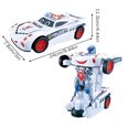 thumbnail image 2 of NAOJIE Transformer Car ,Rc Cars,Jouets Robots,Voiture Jouet Lumineuse et Musicale pour Enfants - Voiture de Police Blanche, 2 of 2
