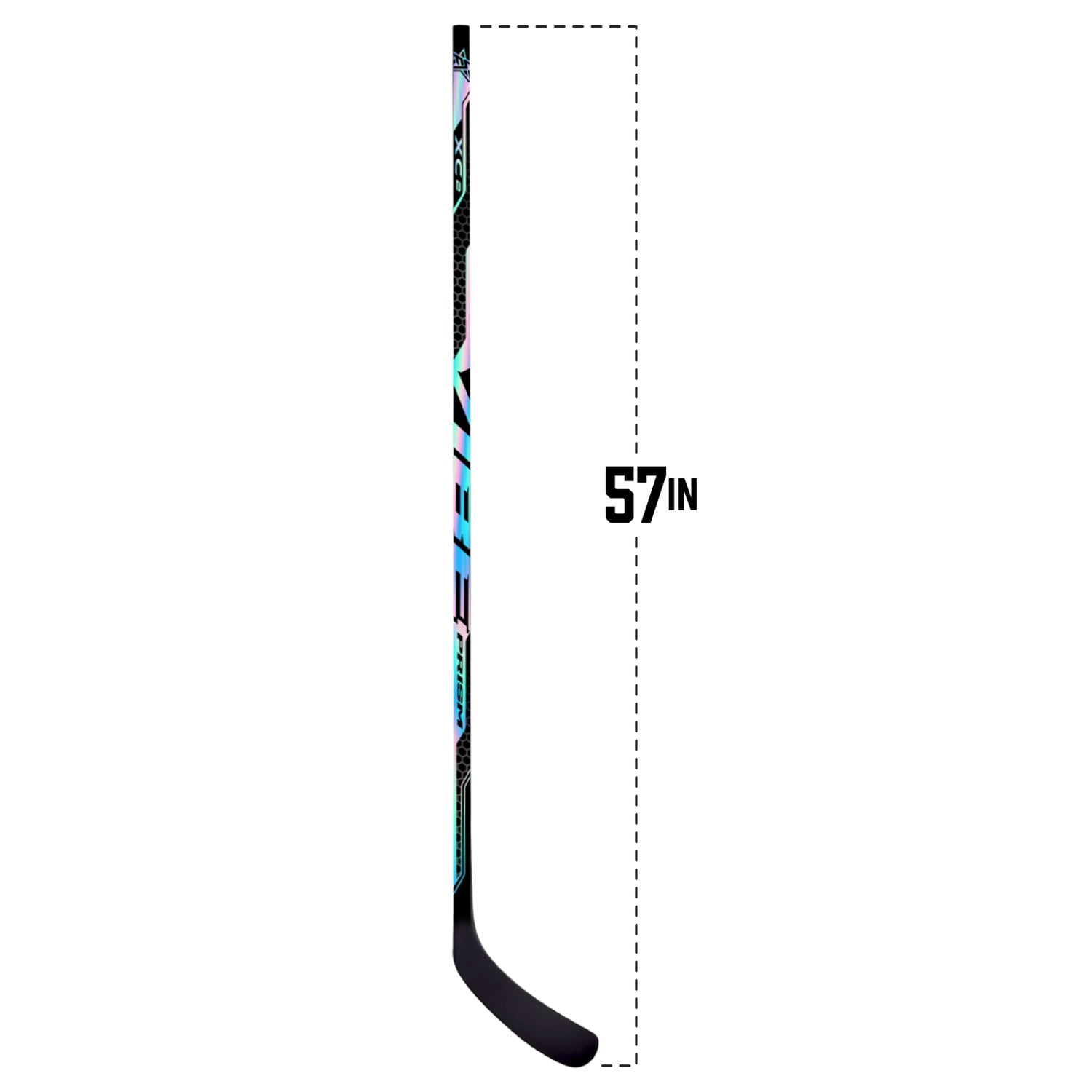 Bâton de hockey sur glace composite VIBE Prism XC2 – Junior 57 po