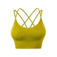 thumbnail image 1 of LSLJS Women Yoga Solide Froid Épaule Manches Débardeurs Blouse Tops Intimes, Sports Bras d'Apple, 1 of 2