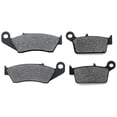 thumbnail image 1 of KMG Front + Rear Brake Pads Compatible with 1997-2007 Kawasaki KLX 300 R - Non-Metallic Organic NAO Brake Pads Set, 1 of 4