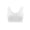 White, variant on Virmaxy Womens Wireless Bra Comfortable Seamless Body Shaping Wireless Large Size Bra Shockproof Seamless Underwear White XXXL