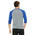 thumbnail image 2 of Bella + Canvas Unisex 3/4-Sleeve Baseball T-Shirt, 2 of 3
