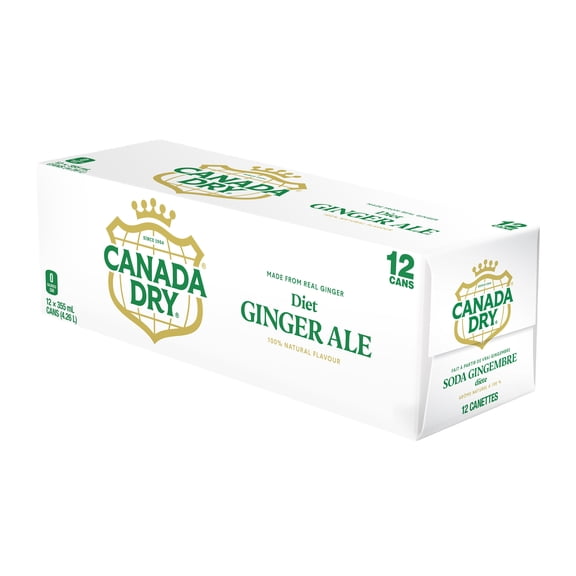 Canada Dry® Diet Ginger Ale 355 mL Cans, 12 Pack
