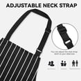 thumbnail image 3 of Oleegame 1PC Pretty Apron Aprons For Unisex With Pockets Chef Aprons For Cooking Apron Adjustable Bib Kitchen Apron Black, 3 of 5