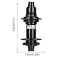 thumbnail image 1 of Levier de Dégagement Rapide d'Arbre de Roue, Fabrication Artisanale, Réduction de Friction, Fournitures de Cyclisme, Installation Pratique, Moyeu de Roulement en Alliage d'Aluminium, Noir/148*12MMXD, 1 of 9