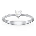 thumbnail image 2 of Heart Birthstone Ring - Cubic Zirconia / White Topaz (April), 2 of 6