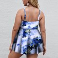 thumbnail image 4 of LSLJS Women Plus Size Bathing Suits Summer Print Two Piece Swimsuit Tankini Swimwear, 4 of 7