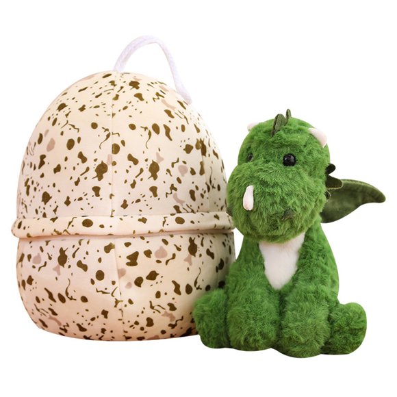 Wangsaura Dinosaur Stuffed Animal Small Dino Plush Toy and Egg Bag Set Stuffed Dinosaur Cute Stuffed Animals Plush Toys Soft Dinosaur Stuff Animals for Birthday Dinosaur Themed Party Decorations