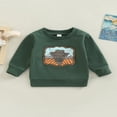 thumbnail image 2 of MesaSe Chemise Garçons Filles Manches Longues Col Ample Hauts Imprimé Taureau Pull Décontracté Fête, 2 of 9
