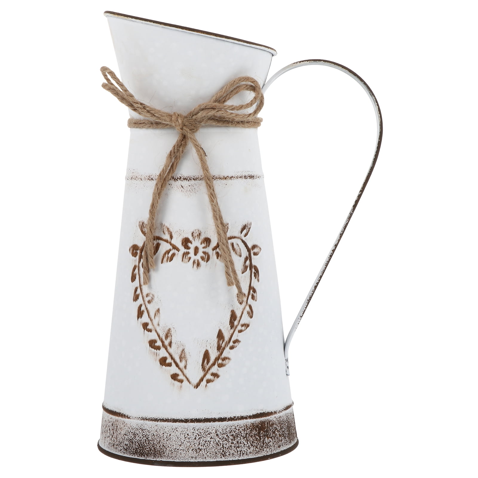 MasteelfCA Vintage Style Metal Flower Vase Iron Flower Pot Desktop Flower Bucket Ornament