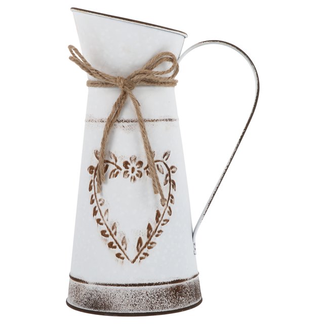 MasteelfCA Vintage Style Metal Flower Vase Iron Flower Pot Desktop Flower Bucket Ornament