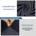 thumbnail image 4 of CHOK 2024 5 Seat Corner Sofa Cover Sectional Recliner Corner Sofa Protector for Livingroom Deep Blue, 4 of 11