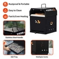 thumbnail image 3 of 4 in 1 Outdoor Pizza Oven 2 Layer Detachable Grill Oven 12" Portable Pellet Wood Pizza Maker with Stone, Peel, Cover, Cutter, Cooking Grill Grate, 3 of 8