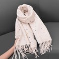thumbnail image 1 of RXIRUCGD Women's Fashionable Solid Color Tassels Soft Skin Friendly Scarf( White ), 1 of 3
