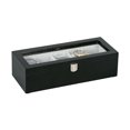 thumbnail image 4 of Mele and Co Tate Java Finish Glass Top Wooded Watch Box, 4 of 5
