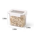 thumbnail image 3 of Chmadoxn Kitchen Storage & Organization, Airtight Cereal Storage Container, Clear1.1L Airtight Kitchen Food Storage Container With Lids For Grain,, Flour, Rice, Nut, Snacks storage tank, 3 of 7