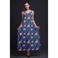 thumbnail image 4 of Bimba Rayon Floral Ladies Printed Backless Spaghetti Strap Long Maxi Evening Party Dress-XSmall, 4 of 5