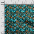 thumbnail image 2 of oneOone Rayon Aqua Blue Fabric Abstracts Sewing Material Print Fabric By The Yard 56 Inch Wide, 2 of 5