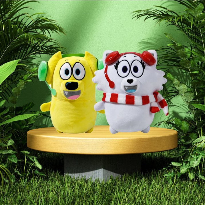 2Pcs Tyler and Snowi Snuggle Bundle Plush Toys, Soft Kawaii Collectible Plushies, Cuddly Gift for Boys Girls Kids, Cute Stuffed Animals for Birthday Holiday