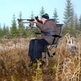 thumbnail image 2 of Gymax Portable Hunting Chair w/360° Swivel Adjustable Legs & Armrests Gun Holder, 2 of 9