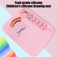 thumbnail image 2 of Silicone Painting Mat, Reusable Art Drawing Board For Paint And Modeling Clay, Washable Graffiti Activity Pad, Built In Storage Compartments, Portable Creative Craft Surface, 2 of 6