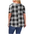 thumbnail image 4 of SMihono Hauts pour Femmes Été Décontracté Mode Grande Taille Imprimé Col Rond Manches Courtes T-shirt Ample Oversize pour Femmes 2023, 4 of 9