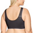 thumbnail image 2 of Bali Womens One Smooth All Around Smoothing Bralette, S, Black, 2 of 2