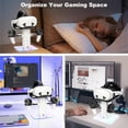 thumbnail image 4 of VR Headset Stand for Meta Quest 3S/3/2 - Stable Storage Holder with RGB Base for Safe Controller Storage, 4 of 7