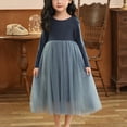 thumbnail image 2 of Rbaofujie Robes Tutu pour Filles Manches Longues Automne Hiver Robe en Tulle à Sequins 4-16 Ans, 2 of 5