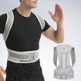 thumbnail image 1 of Posture Correction Belt Adjustable Breathable Ergonomic Men Women Back Support Shoulder Brace Anti-hunchback Corrector Strap, 1 of 8