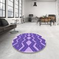 thumbnail image 4 of Ahgly Tapis Rectangulaire Lavable en Machine Intérieur Transitionnel Violet Améthyste Violet, 2 Pieds x 3 Pieds, 4 of 7