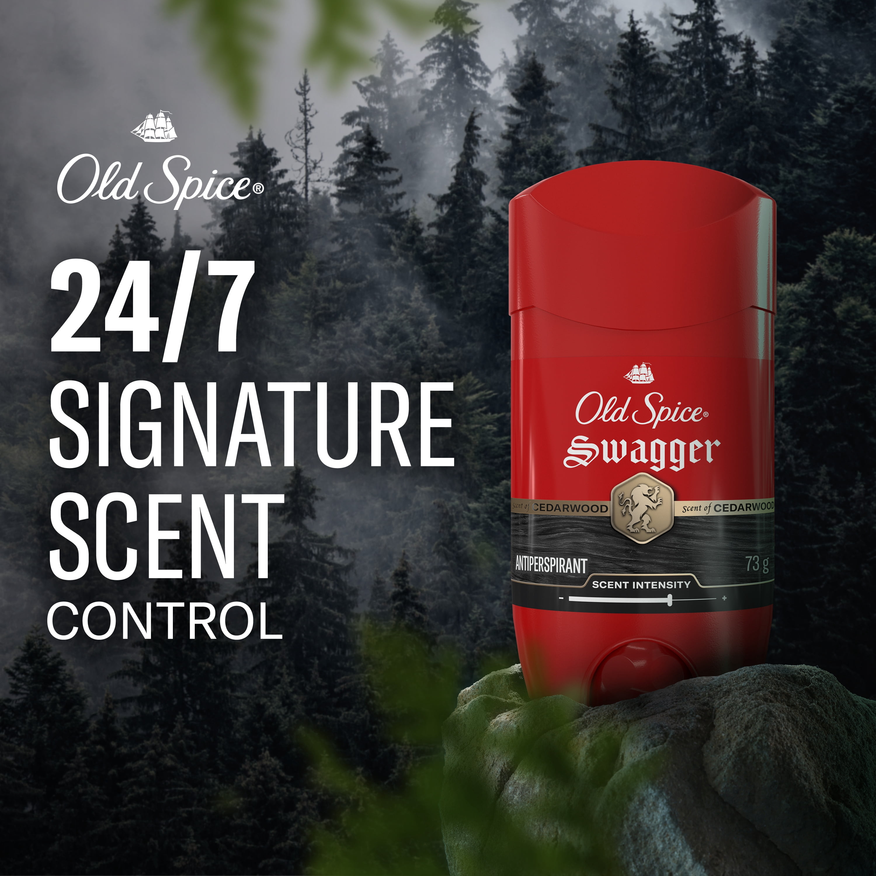 Antisudorifique et désodorisant pour hommes Old Spice Collection Rouge, parfum Swagger, protection durable, 73 g