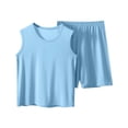thumbnail image 1 of Girl's 2 Piece Tracksuit Sets Workout Crop Tank Top and Short Sets, 1 of 3