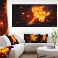 thumbnail image 1 of Abstract Running Fire Horse - Animal Canvas Art Print, 1 of 3